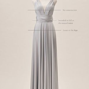 $125- Twobirds Ginger Convertible Maxi Bridesmaid Dress- Size A BHLDN